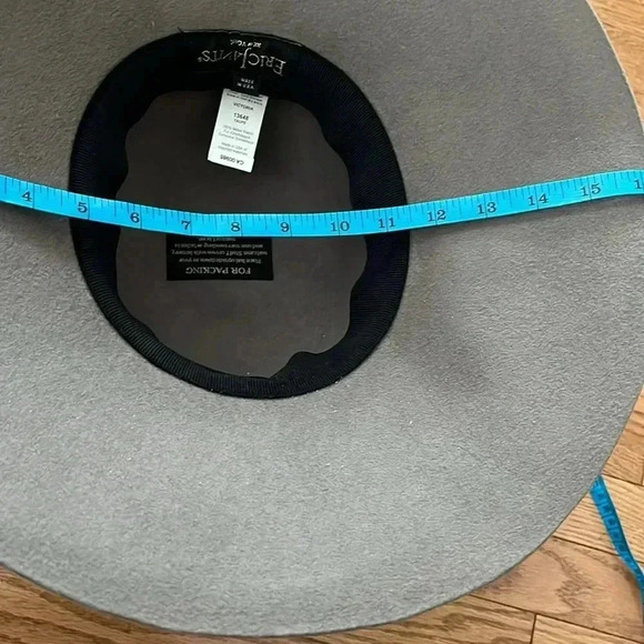 Eric Javits VICTORIA GENUINE FELTED RABBIT FUR HAT Wide Brim - Picture 5 of 5